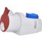 Комбинированный силовой разъем ETI 004482053 EZCZ-S-3253 IP44 (32A 400V/230V 3P+N+PE/EE 16S Schuko)