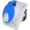 Встраиваемый силовой разъем ETI 004482076 EE-1632 IP54 (16A 230V 2P+PE)
