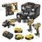 Набор из четырех бесщеточных электроинструментов DeWALT DCK422P3T XR Li-lon 18В 3х5Ач