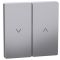 Клавиша для жалюзы Schneider Electric D-Life MEG3855-6036 нержавеющая сталь