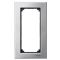 Подвійна рамка без перегородки M-ELEGANCE metal платина Merten (475860)
