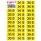 Самоклеюча наліпка E.Next "36В" e.sticker.voltage.36.2 (90х38мм) 26 шт/аркуш