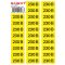 Самоклеюча наліпка E.Next "230В" e.sticker.voltage.230.2 (90х38мм) 26 шт/аркуш