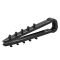 Дюбель ялинка E.Next e.metiz.dowel.flat.fir.black.6 для плоского проводу 6мм 100шт (m0080038)