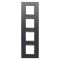 Рамка Chorusmart LUX 2+2+2+2M вертикальна (сланець абсолют) GW16229YA