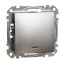 Выключатель Schneider Electric Sedna Design & Elements с подсветкой матовый алюминий SDD170101L