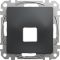 Центральна плата для одинарного роз'єму Keystone Schneider Electric Sedna Design & Elements SDD114421 (чорний)