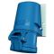 Настенная розетка Mennekes 32A3P 6H 230В IP44 (27005) синяя
