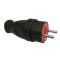 Вилка TNSy RUBBER R/B прямая с заземлением IP44 (TNSy5000914)
