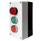 Трехместный пост управления Promfactor FP4-BOX3W34 с металлическими кнопками «START/STOP» и индикатором 230В