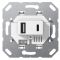Розетка USB 2-м тип A/C Gira (234900) белая