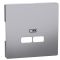 Накладка USB розетки Schneider Electric D-Life MEG4367-6036 нержавеющая сталь