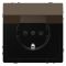 Розетка Schneider Electric D-Life MEG2310-6052 з з/к та кришкою мокко