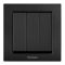 Выключатель 3-кл Panasonic Karre Plus 55 (черный)