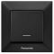 Выключатель 1-кл Panasonic Arkedia Slim с подсветкой (черный)