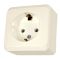 Накладная розетка Schneider Electric Prima WDE001180 с з/к (крем)