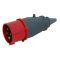 Переносная вилка UEC 014 3Р+РЕ 16А 380В IP44