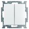 Двухкнопочный выключатель ABB Basic 55 2006/5 UC-94-507 (альпийский белый)