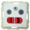 Розетка Logus 21546 TBR R-TV-SAT-2xRJ45 (Cat.6) белая