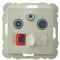 Розетка Logus 21544 TMF R-TV-SAT-RJ45 (Cat.6) (бежевый)