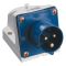 Стационарная силовая вилка IEK ССИ-513 (2р+PЕ) 16А 220V IP44