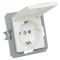Розетка белая 250V/16A VE11PP-B, ТЕМ