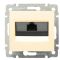 Механизм розетки компьютерной RJ-45 UTP Cat.5e Valena без захватов слоновая кость