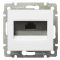 Механизм розетки компьютерной RJ-45 STP Cat.6 Valena без захватов белый