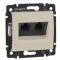 Механизм розетки компьютерной 2xRJ-45 STP Cat.6 Valena без захватов слоновая кость