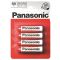 Батарейка Panasonic RED ZINK R6 BLI 4 Zink-Carbon R6REL/4BPR (4 шт)