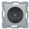 Розетка Berker Q.x 6167336084 с защитой контактов (алюминий)
