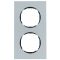 Двухместная рамка Berker R.8 10122674 (алюминий)