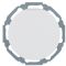 Розетка Berker 47442089 serie 1930 | R.classic із заземленням та з кришкою (полярна білизна)