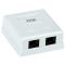 Розетка информационная RJ45, кат.6 UTP, 2-порта, ITK
