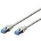 Серый патч-корд cat.5e F-UTP (0.5м) AWG 26/7 Digitus DK-1521-005