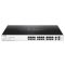 Комутатор D-Link DGS-1100-26MPP 24x1GE w/PoE 21-24порт UPoE (70W/порт) PoE 518W EasySmart