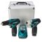 Набор электроинструментов Makita LCT204 (DF330D,TD090D, DC10WA, BL1013x2)