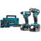 Набор электроинструментов и бит Makita DLX2220JX2 (DTD155, DDF483, DC18RC, BL1830Bx2, B-57015, Makpac 3)