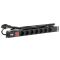 Серверный PDU-блок ITK PH12-7D1-P на 7 мест с выключателем 1U (шнур 2м)