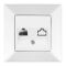 Розетка компьютерная Meridian, RJ45 Cat.5e, белый