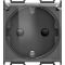 Розетка 16A, черный VM11BT-B, ТЕМ