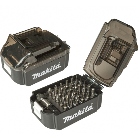 Фото набора бит Makita B-68317в пластиковом кейсе черного цвета