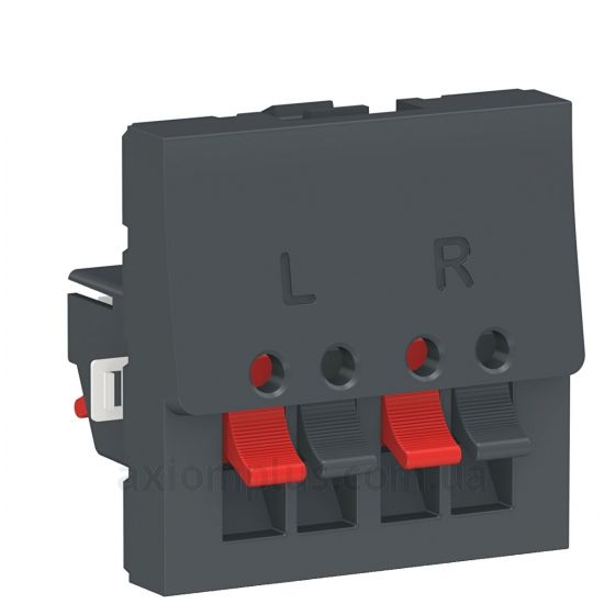 Зображення Schneider Electric з серії Unica Pure NU348654 антрацитового кольору