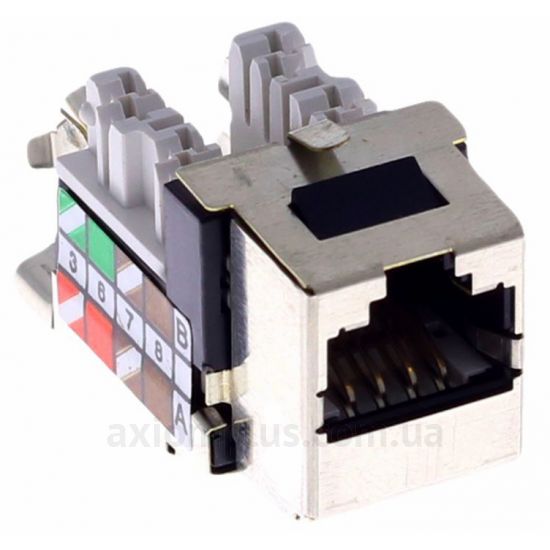 Kontakt Simon модуль STP cat.6 RJ-45 (цвет сталь)