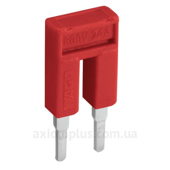 Шинная перемычка Wago 2002-402/000-005 25А (2 контакта) (красный цвет) фото
