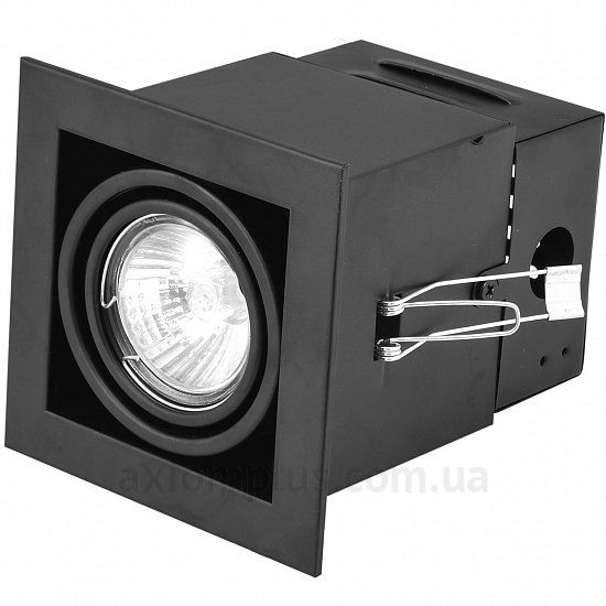 Квадратный светильник черного цвета Eurolamp LHK1-LED-GU10(black) фото