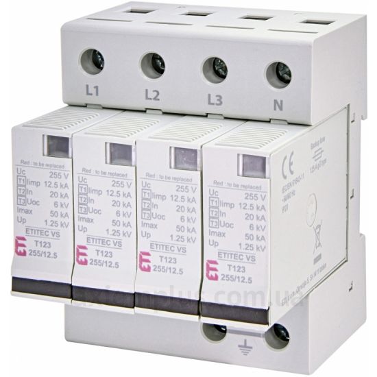 Зображення ETI ETITEC VS T123 255/12,5 4+0 2442924