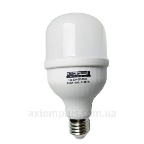 Фото лампочки TNSy Bulb-T80-20W-E27-220V-6500K-1800L артикул TNSy5000044