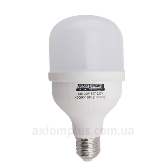Фото лампочки TNSy Bulb-T80-20W-E27-220V-4000K-1800L артикул TNSy5000258