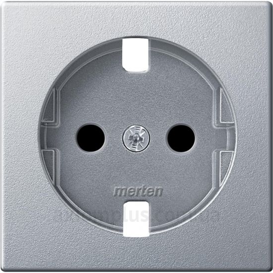 Изображение Schneider Electric из серии Merten System M MTN2330-0460 цвета алюминий